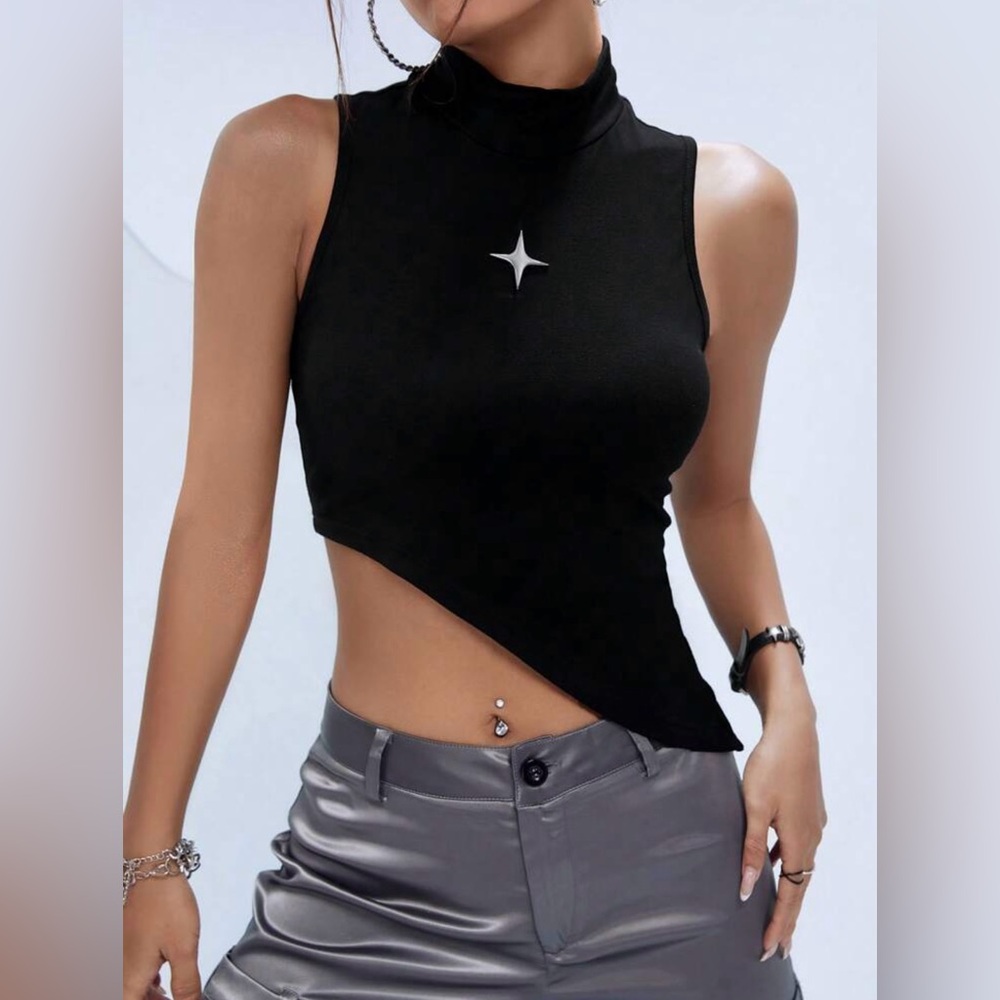 NWT Assymmetrical Star Tank Top